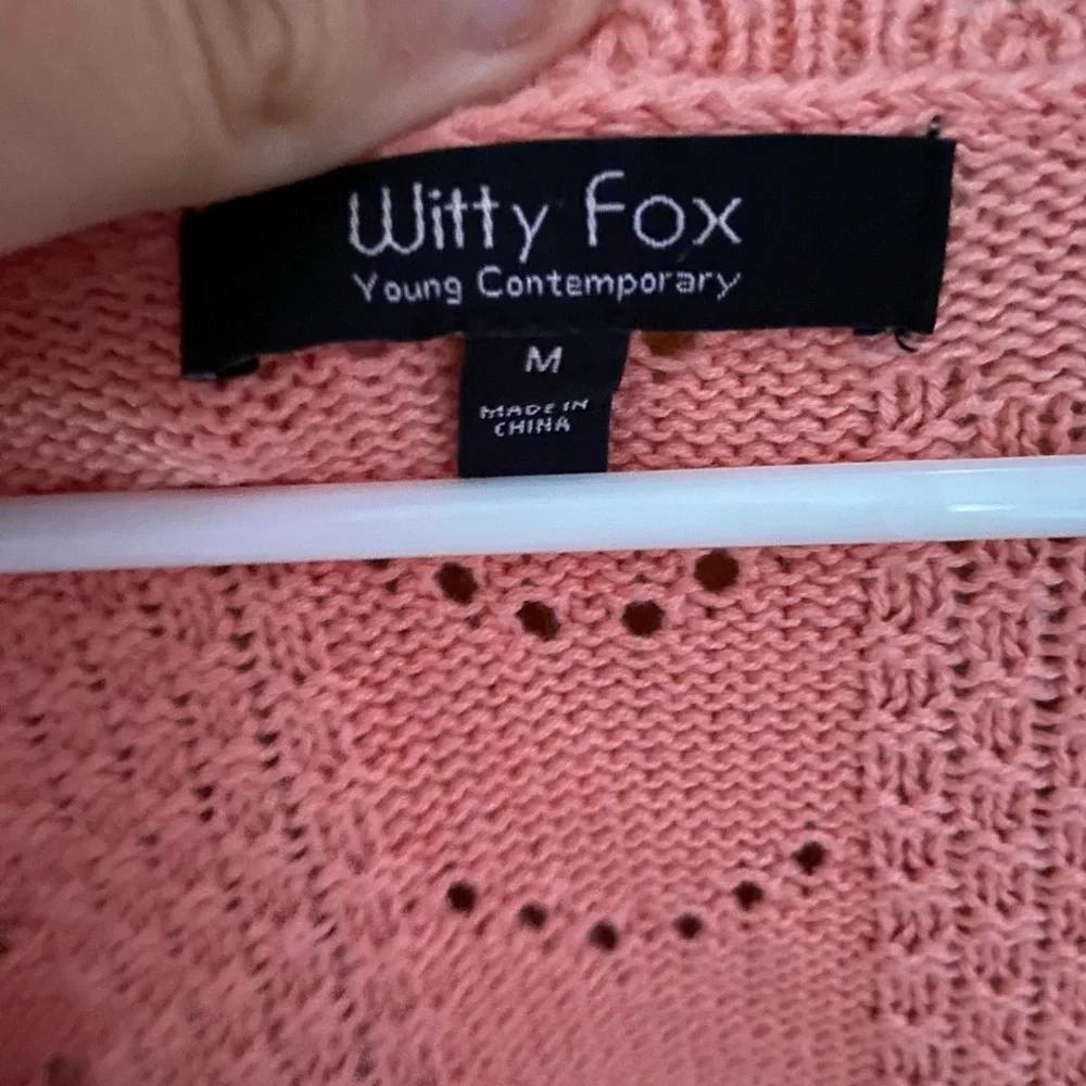 Witty Fox Crochet Cardigan - Picture 2 of 3